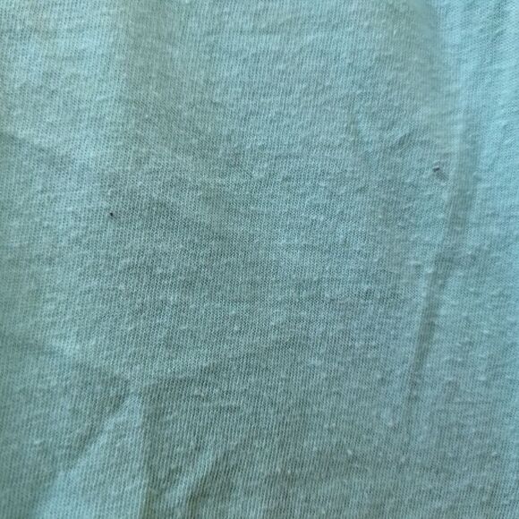 CARE BEARS Teal Cropped Short Sleeve Tie Front Top Embroidery Womens 3XL - Picture 4 of 11